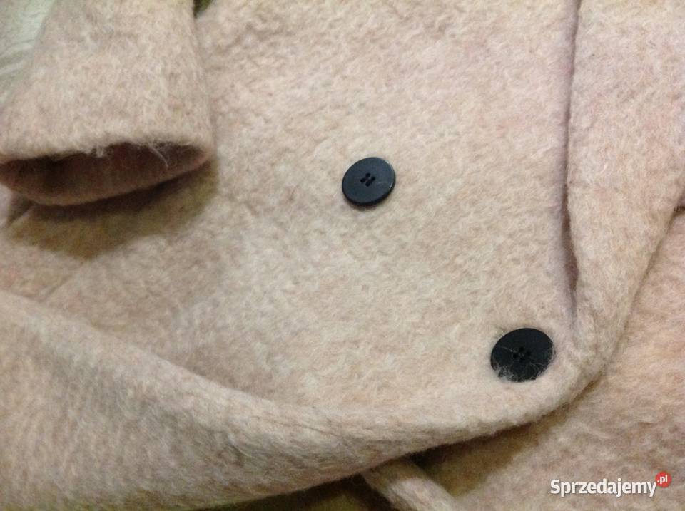 Płaszcz Zimowy Damski ZARA XS Wełniany Nowa Sól