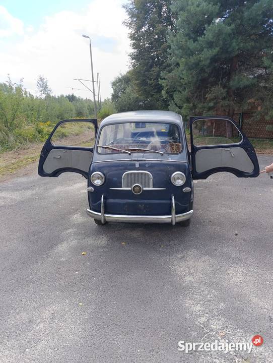 Fiat 600 Multipla 1957r do renowacji kompletność śląskie Łazy