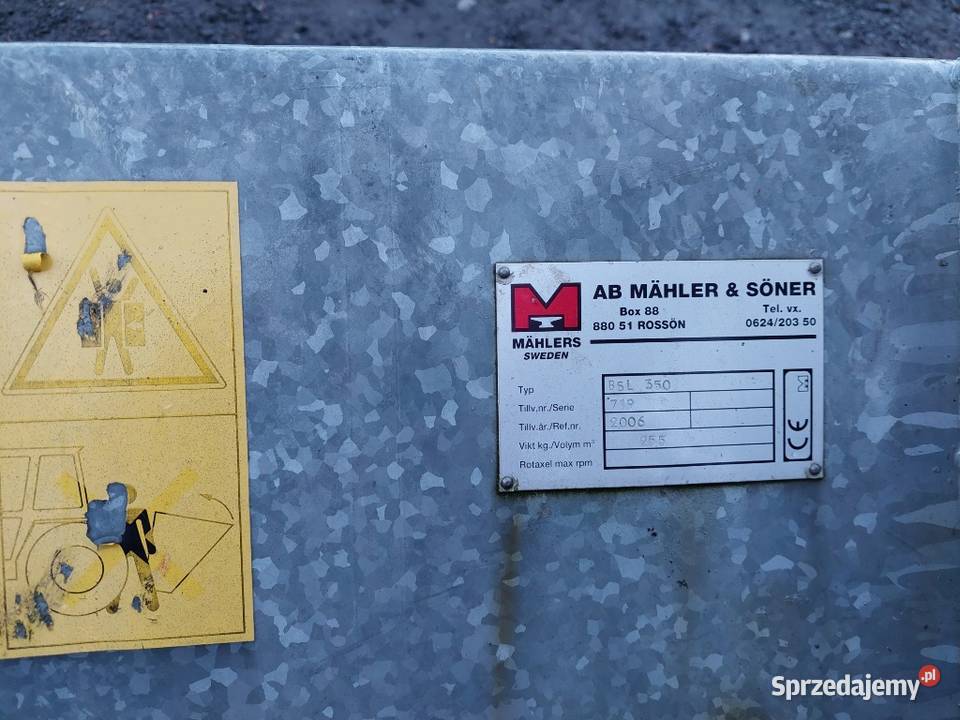 Piaskarka posypywarka zawieszana rozsiewacz Osprzęt roboczy Osprzęt roboczy Łubowo