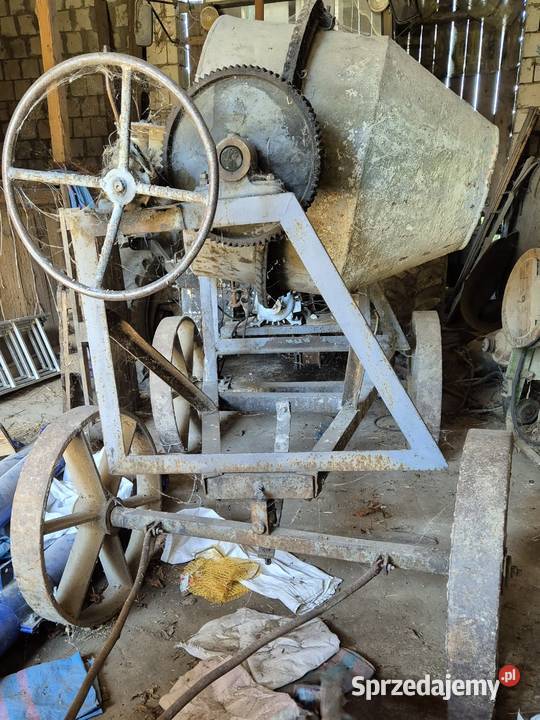 Betoniarka na siłę długi dyszel stalowe kola Wolbrom