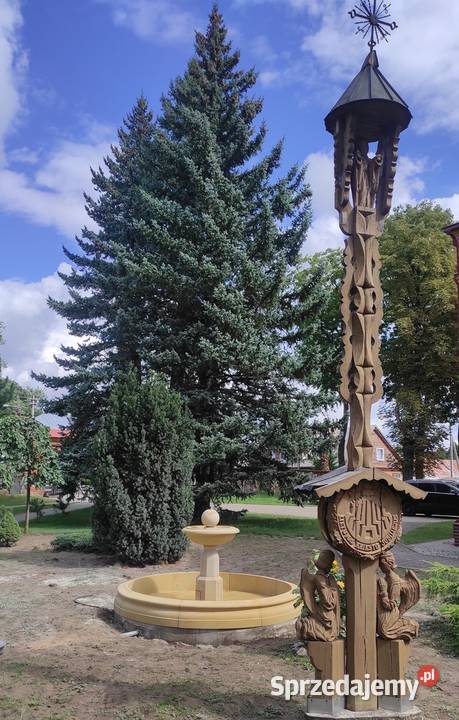 Fontanna ogrodowa z piaskowca naturalnego Fontanny i kaskady Kamienna Góra