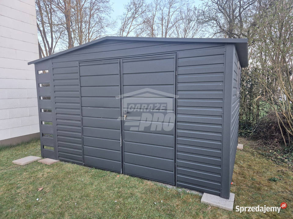 Schowek domek ogrodowy 4x35 wiata 05m Brama Dach samodzielny Sprzedaż Nowy Tomyśl