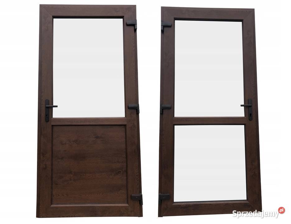 Drzwi zewnętrzne sklepowe aluminiowe 90x210 Warszawa