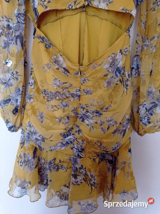 Musztardowa sukienka mini marki ASOS Spódnice i sukienki Hajnówka sprzedam