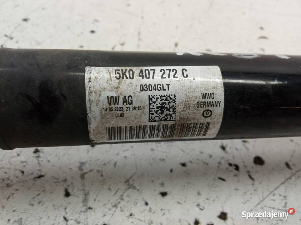 PÓŁOŚ 5K0407272C PRAWY PRZÓD 20 TDI Skoda Karoq Półosie