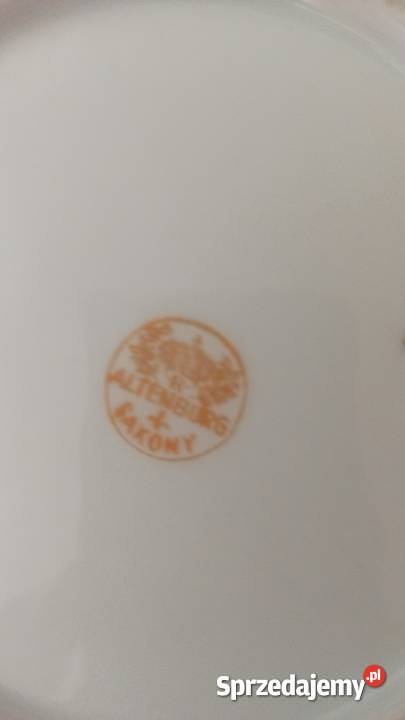 Patera sygnatura Altenburg Saxony Kwiat jabłoni pomorskie Gdańsk