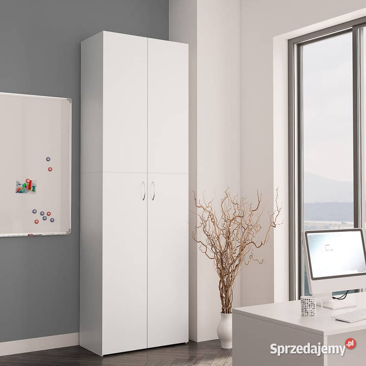 Szafa biurowa biała 60x32x190 materiał Warszawa