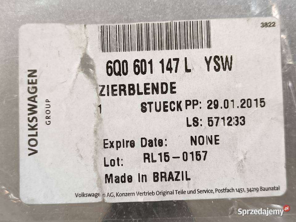 VW FOX 08 POLO LUPO DEKIELEK KOŁPAK 15 Pleszew sprzedam