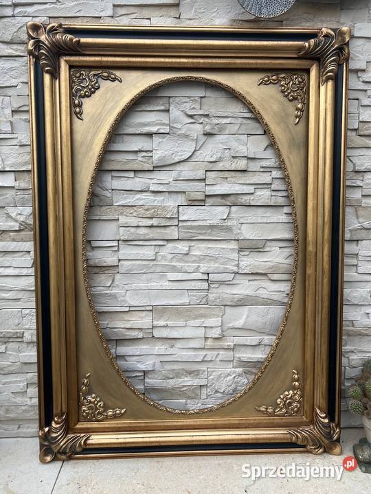 Bogato rzeźbiona rama drewniana do obrazu lustra Kłodzko