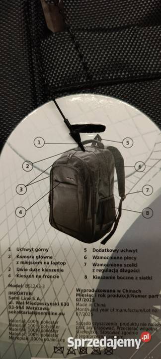 SEMI Line plecak laptopowy czarny 27 L Ełk
