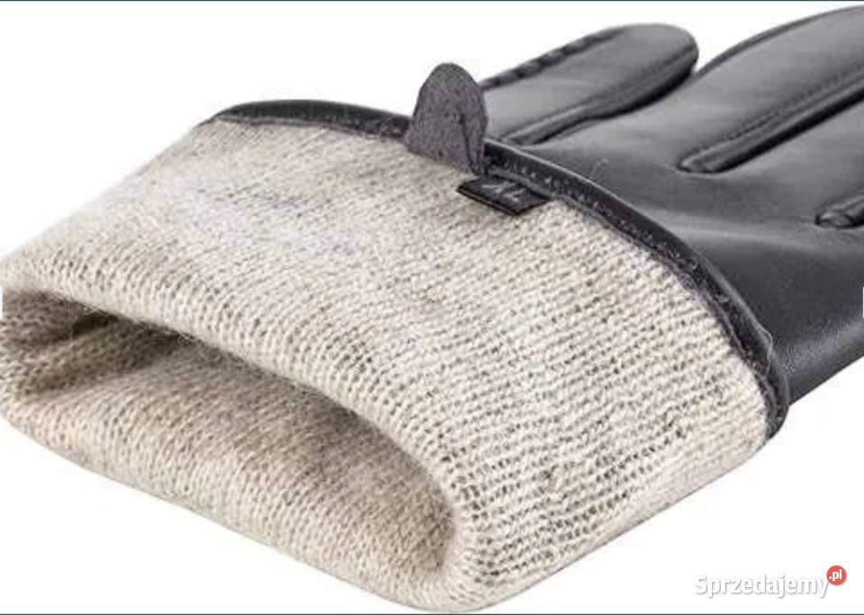 Nowe Włoskie rękawiczki z prawdziwej skóry Poraj