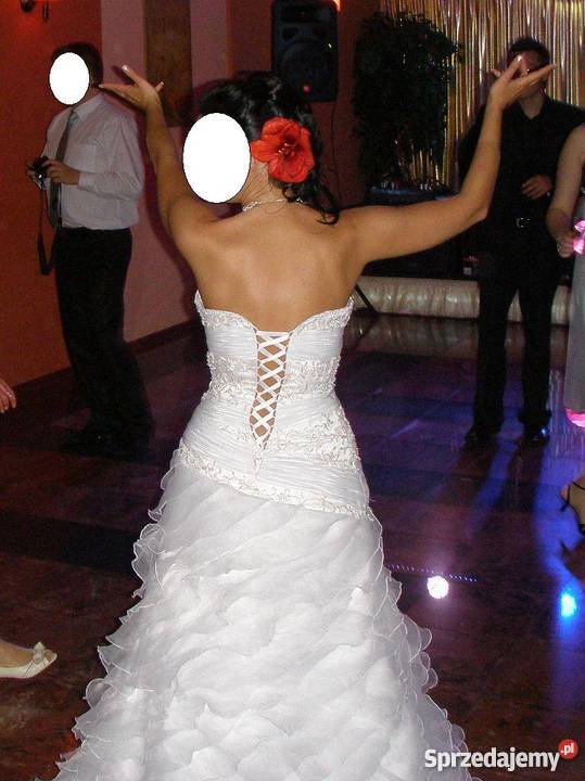 Suknia ANNAIS BRIDAL model CARRERA 3638 trenszal Linia "A" Moda i Styl Wrocław