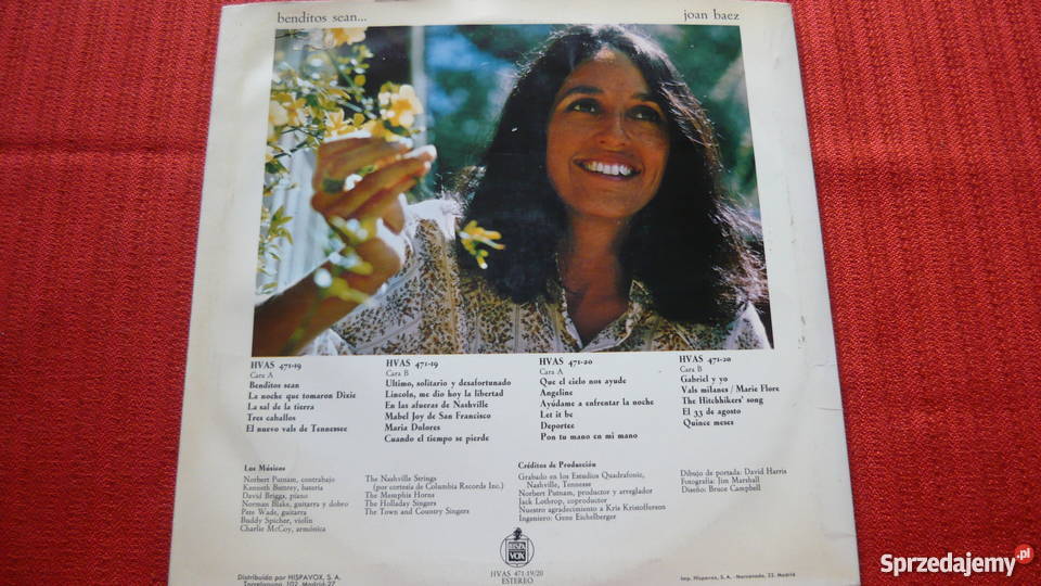 JOAN BAEZ BENDITOS SEAN 2 płyty