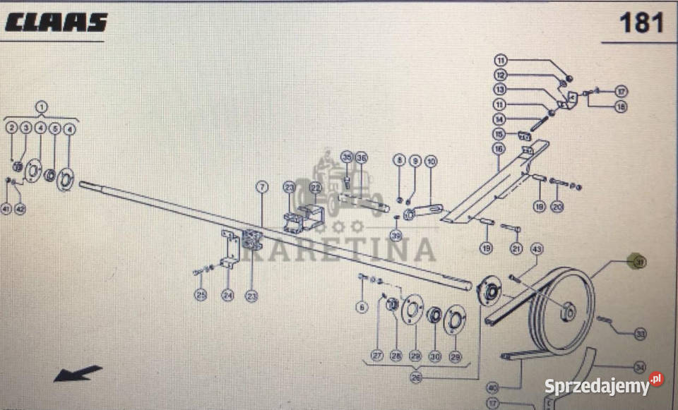 Koło pasowe Class Mega 370340 katalogowy 000 628
