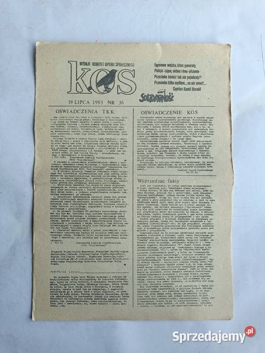 Solidarność z Gdańskiem 2829 30 z 1981r i gazeta miesięcznik Gdynia sprzedam