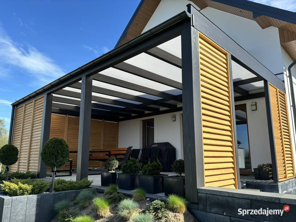 Zadaszenie tarasu nowoczesne zadaszenie pergola małopolskie Tarnów