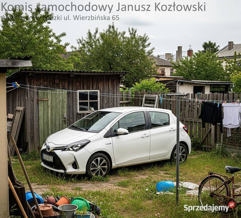 Toyota Yaris III FL2 2017 15 Hybrid Biała kupiony w polskim salonie Aleksandrów Łódzki sprzedam