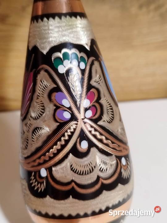 Wazon Minakari miedziany wys17 wielokolorowy kujawsko-pomorskie