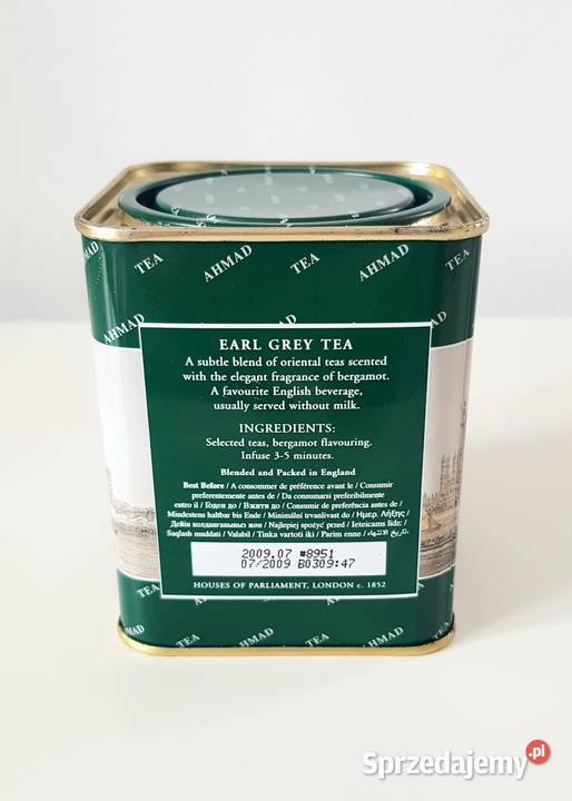 Stara puszka herbacie Ahmad Tea London z 2009r Ruda Śląska sprzedam