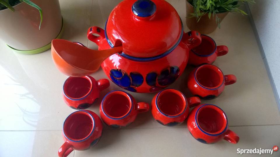 Zestaw ceramiczny do ponczu Piotrków Trybunalski