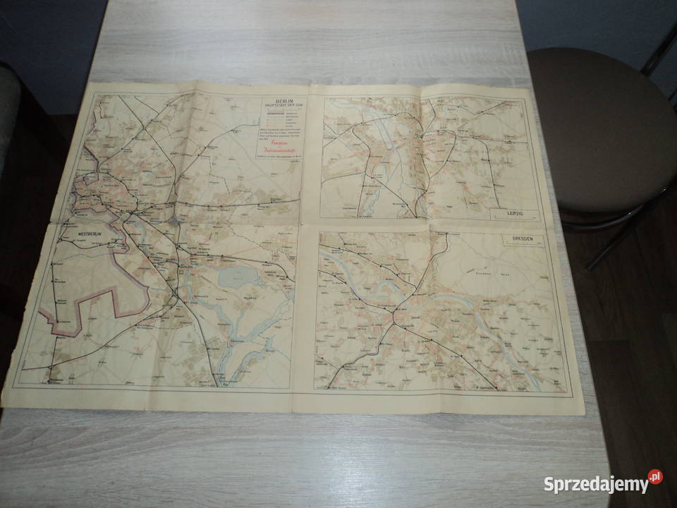 Berlin 1967 plan połącz kolejowych