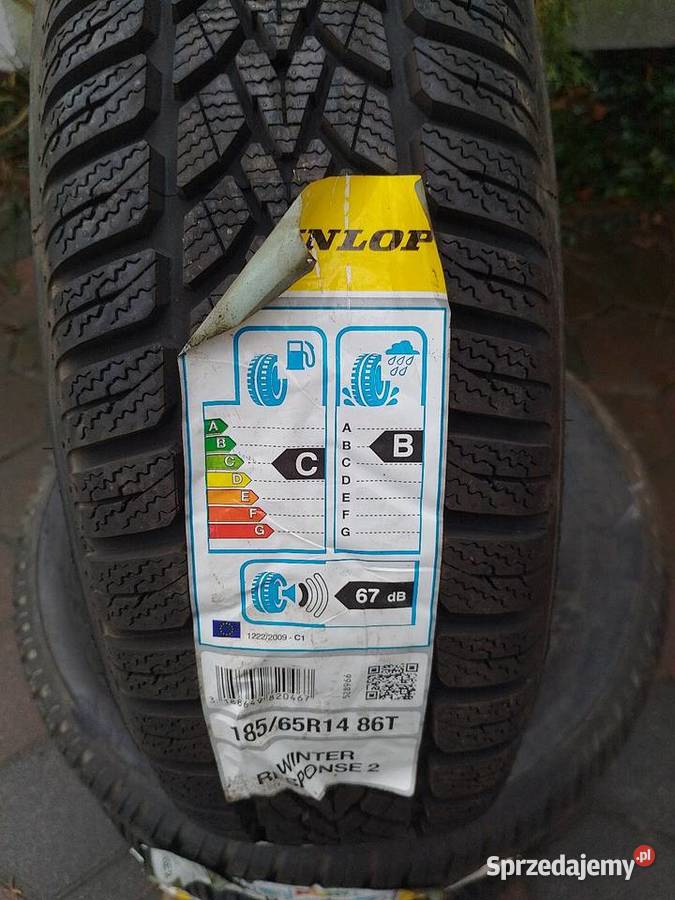 Opony zimowe NOWE Dunlop 18565 R14 86T Winter 14cale kujawsko-pomorskie Brodnica
