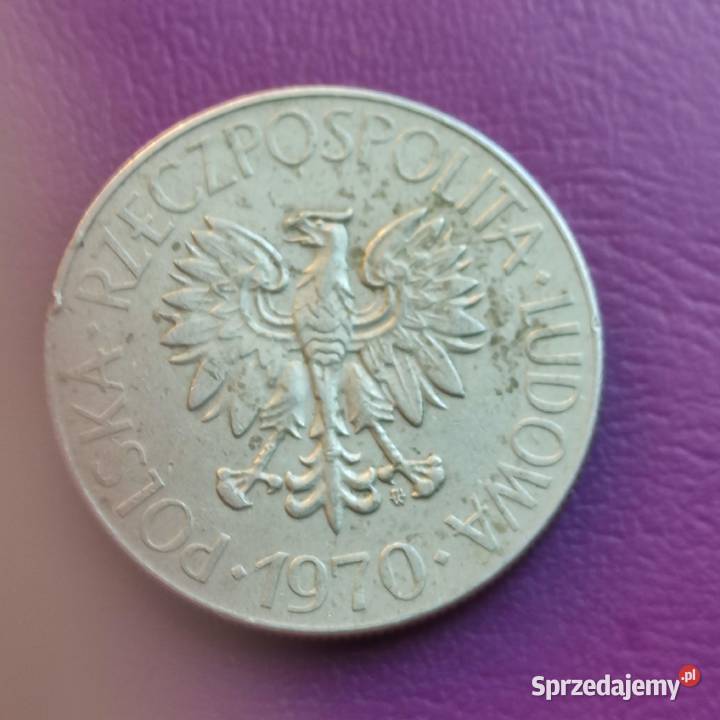 Moneta PRLu 10 ZŁOTYCH 1970 KOŚCIUSZKO Piękna