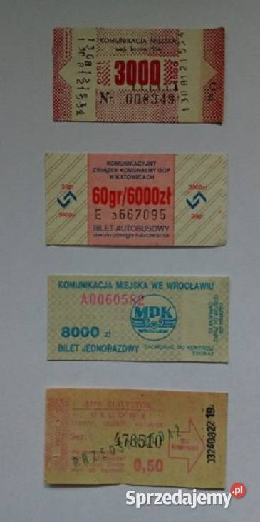 Bilety komumnikacji miejskiej bilety MPK autobus Kolekcje Łódź