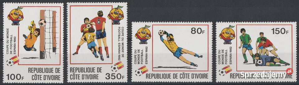 WYBRZEŻE KOŚCI SŁONIOWEJ MŚ MUNDIAL 1982 CZYSTE łódzkie Łódź