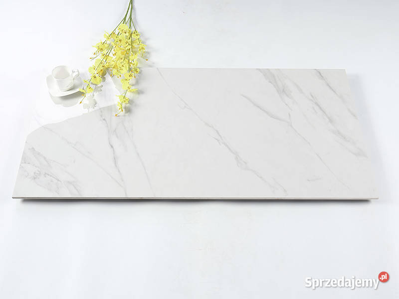 BIAŁY MARMUR POLEROWANY CARRARA 120x60 WYSOKI Łask