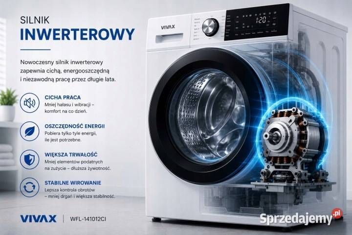 Pralka Automatyczna Vivax WFL141012CI 1400 Skawina