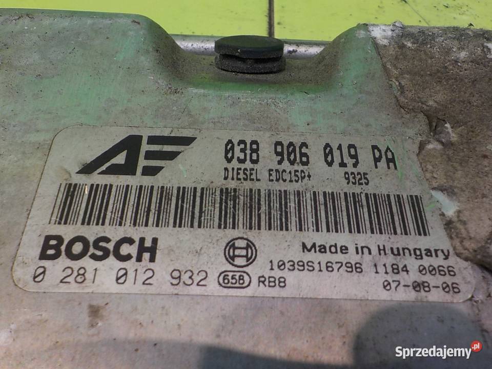 VW SHARAN I LIFT II 19 TDI 07r 5D sterownik Suków