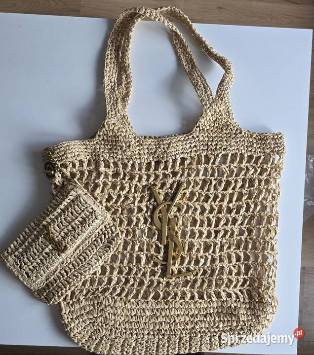 Torba plażowa siatka logowana 44cm Ostrzeszów sprzedam