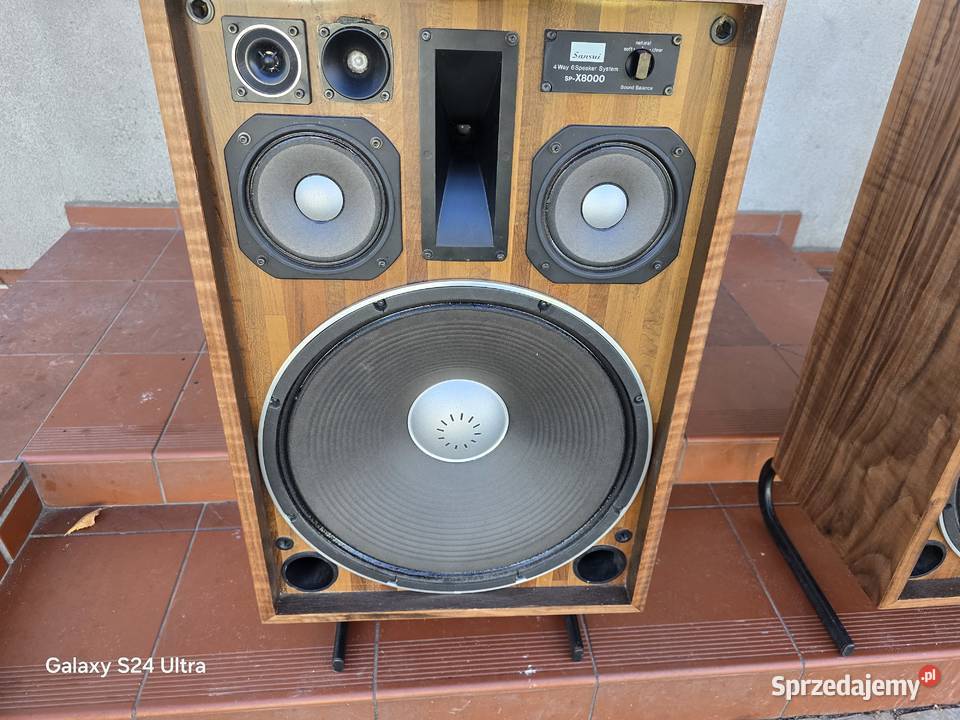 mega kolumny sansui spx8000 fornir sprzedam