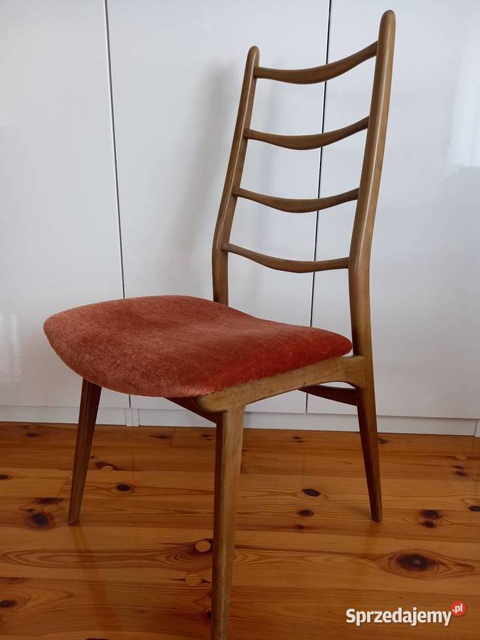 Niemieckie krzesła tekowe habeo vintage lata 60 Rawicz