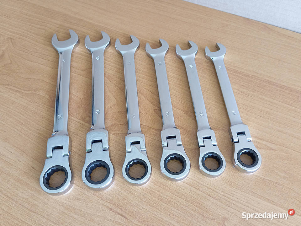 NOWY Zestaw kluczy płaskich oczkowych łamanych z Węgrów