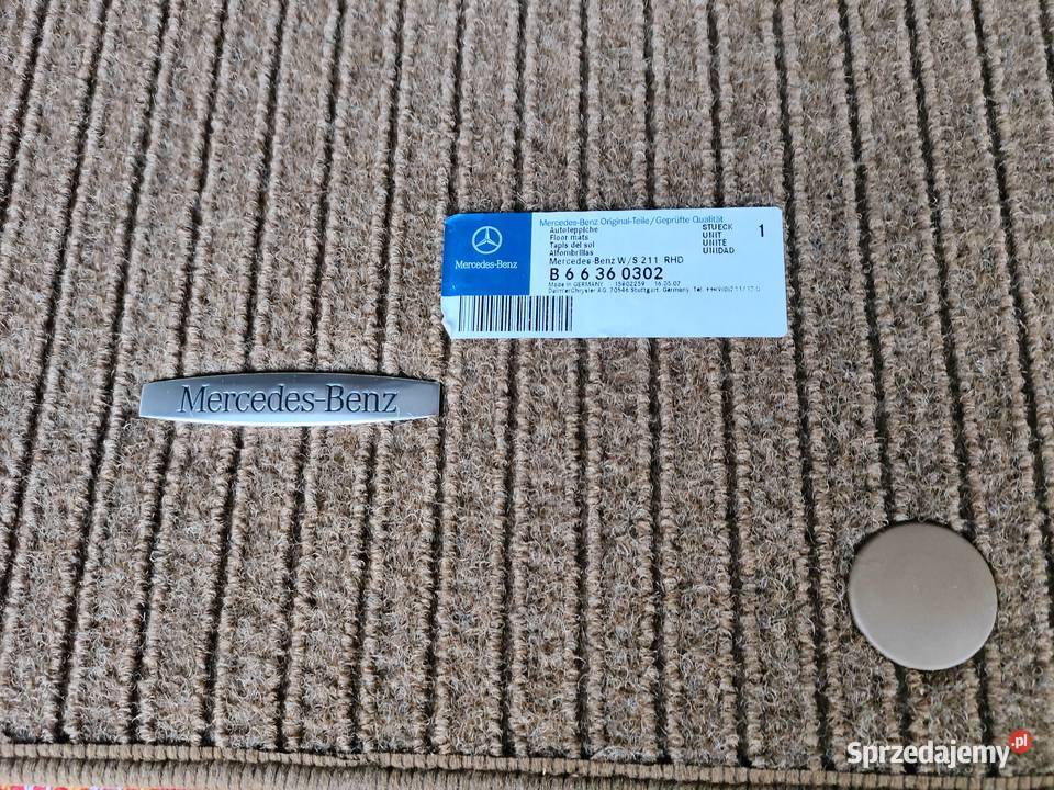 Oryginalne dywaniki rypsowe Mercedes W211 S211 Dywaniki Bolewice