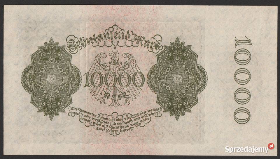 NIEMCY 10000 MAREK 1922 STAN BANKOWY UNC łódzkie Łódź