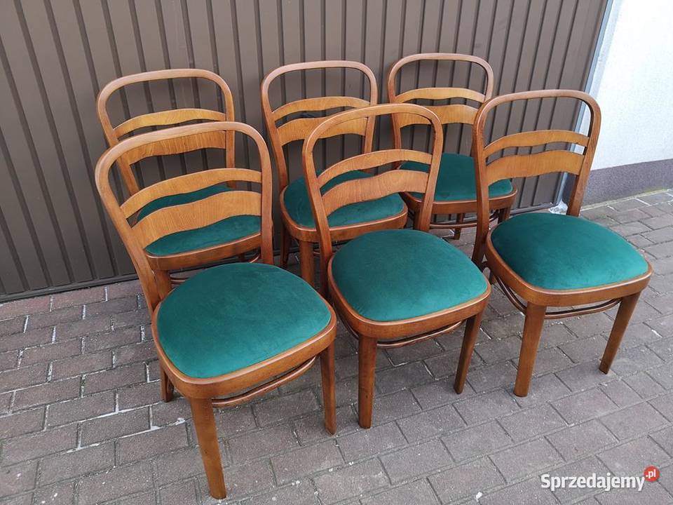 Krzesła ARTDECO 6 Sztuk Stare Antyk Komplet Swarzędz