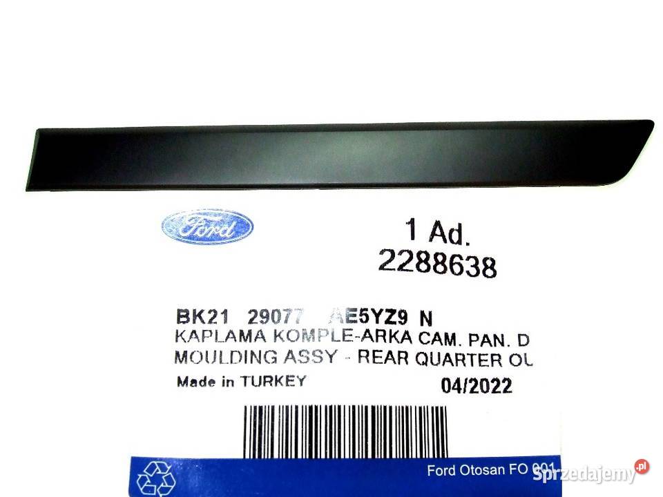 NAKŁADKA LISTWA BOKU TYŁ LEWA FORD TRANSIT Głogów