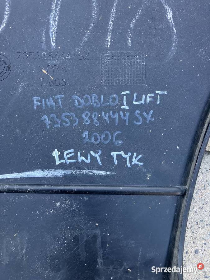 Fiat Doblo narożnik zderzaka tylnego 735388444SX dolnośląskie Kłodzko