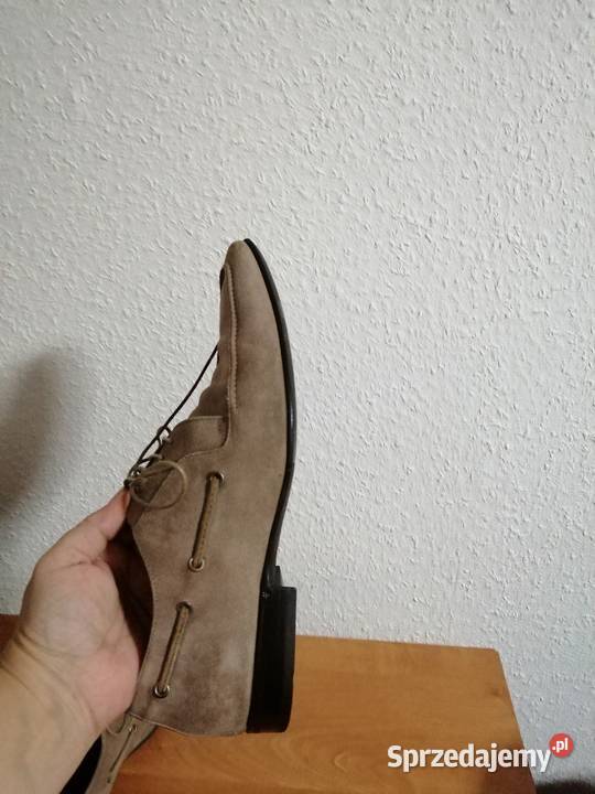 Hugo Boss 50178967 beżtaupe zamsz naturalny Męskie Zgorzelec sprzedam