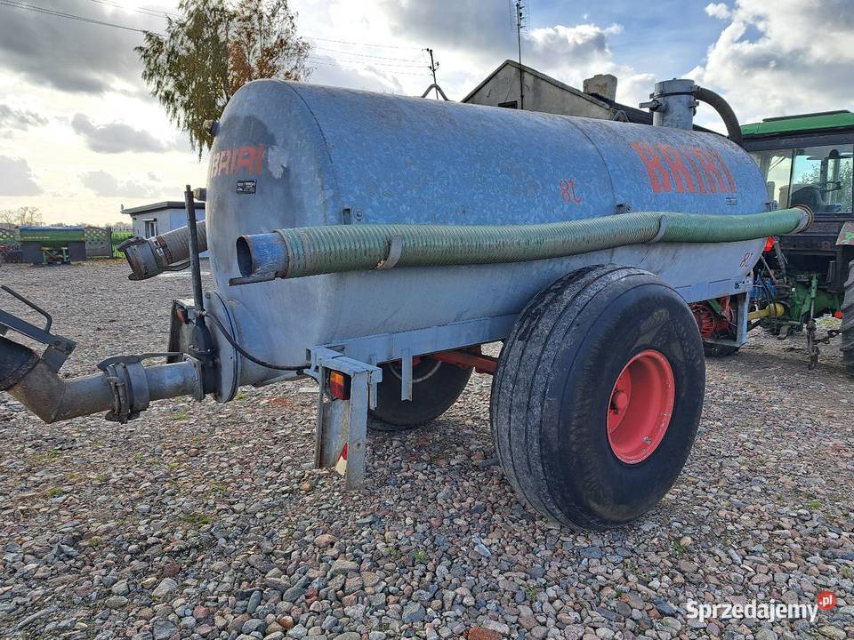 Beczkowóz BRIRI 6000 beczka asenizacyjna Kłodawa
