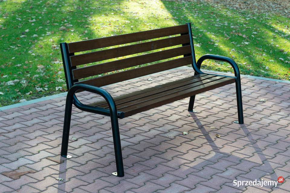 Ławka parkowa stalowa oparcie podłokie ogrodowa Bielsko-Biała