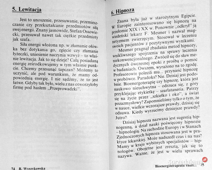 Bioenergoterapeuta radzi Barbara Wyrzykowska Rok wydania 1992
