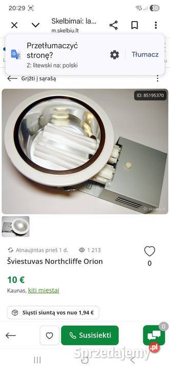 Northcliffe oprawa oświetleniowa znanej i Pozostałe Zielona Góra