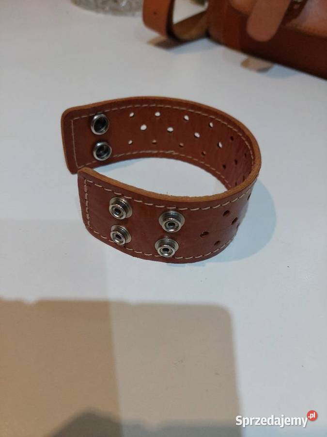 Bransoletka skóra naturalna Mirosławiec