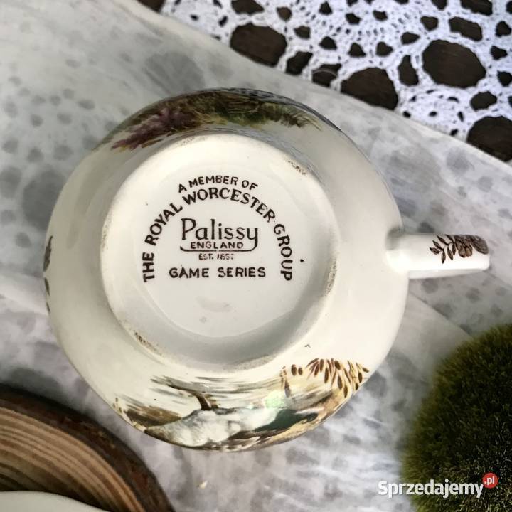 Filiżanka Royal Worcester Palissy porcelana Myszków