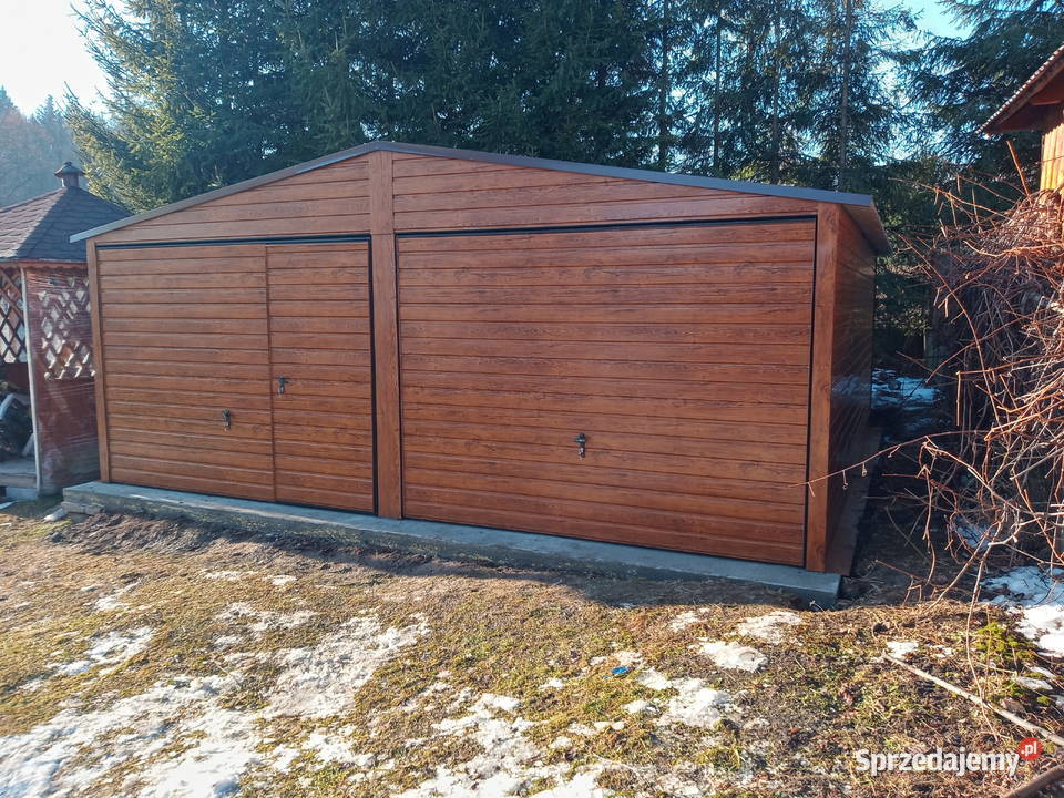 Garaż blaszany 6x6 drewno podobny profil Strzelce Opolskie sprzedam