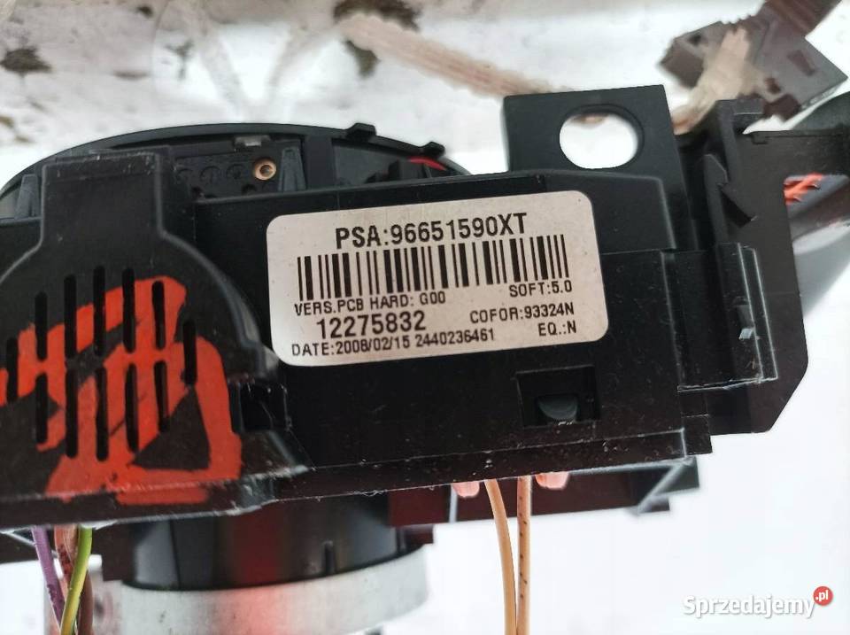 PRZEŁĄCZNIK ZESPOLONY 96651590XT Peugeot 308 I Panele sterowania, przełączniki